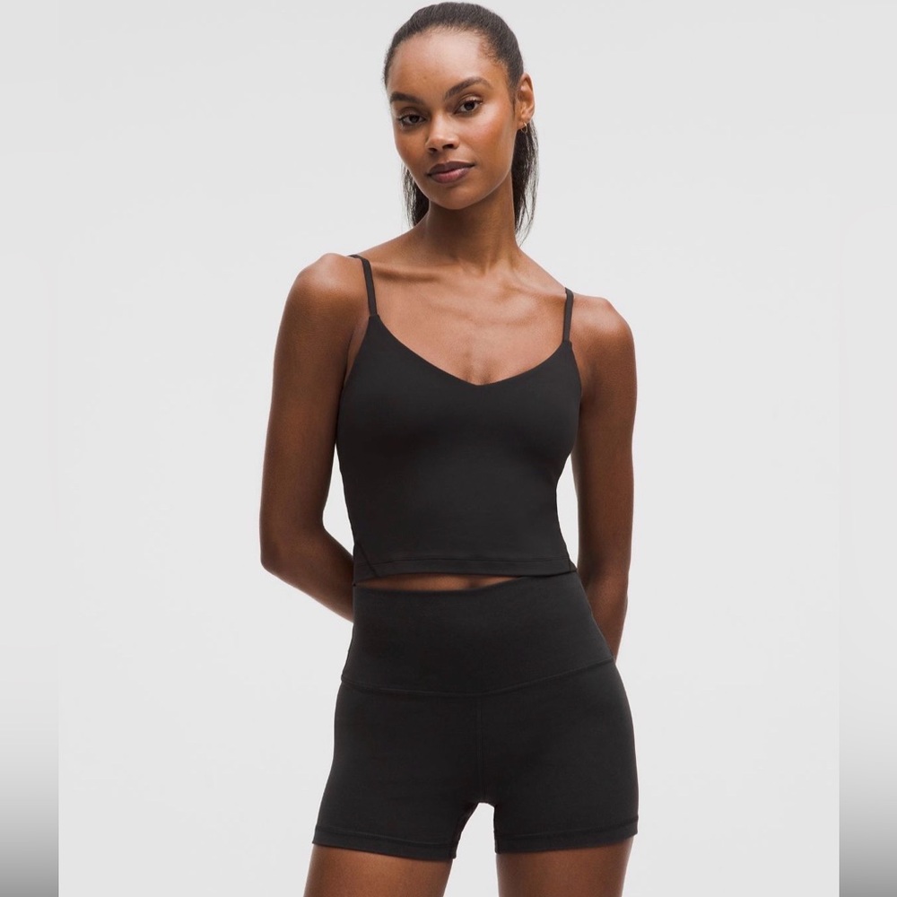 Lululemon Black Sports Bra Top Size 4